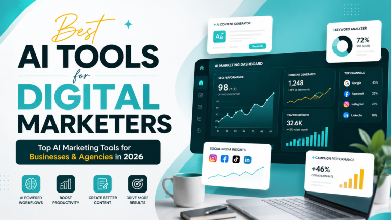 Read more about the article Best AI Tools for Digital Marketers in 2026