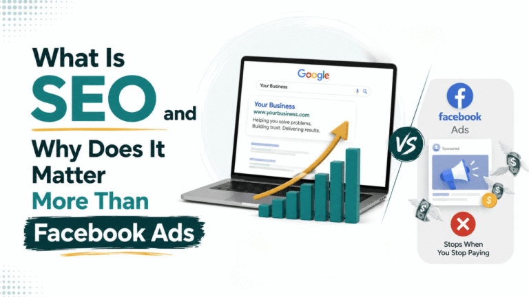 Read more about the article What Is SEO and Why Does It Matter More Than Facebook Ads for Karachi Businesses